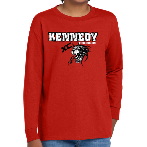 Kennedy2025XC - Youth Heavy Cotton 100% Cotton Long Sleeve T Shirt Thumbnail